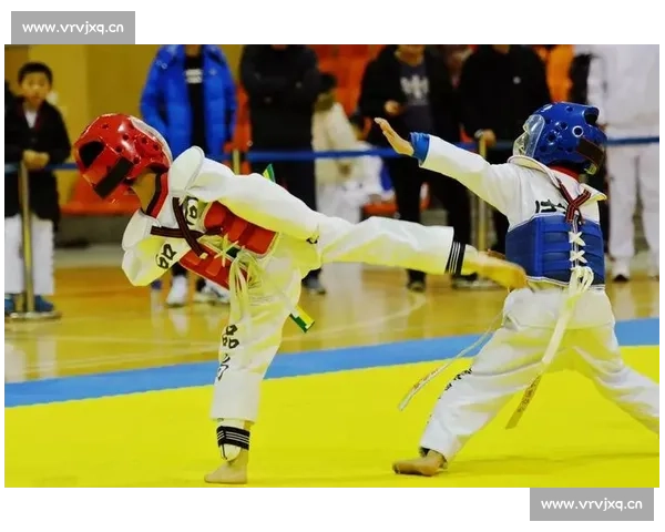 儿童跆拳道比赛精彩瞬间展示小小武者勇气与成长的舞台